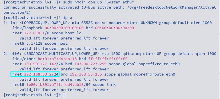Áp dụng cấu hình mới