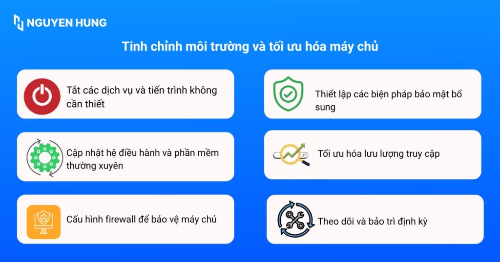Tinh chỉnh môi trường và tối ưu hóa máy chủ