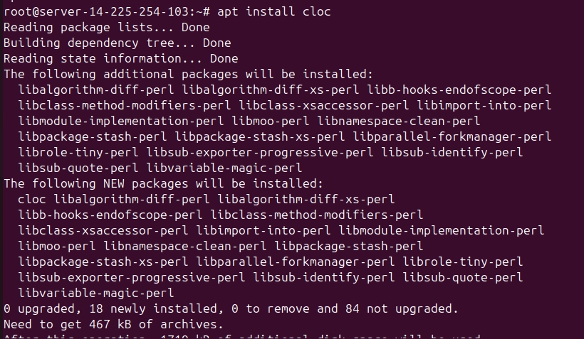 cài Cloc trên Ubuntu