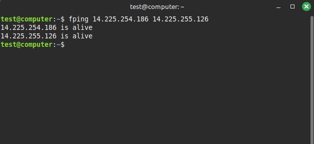 Kiểm tra trạng thái đồng thời nhiều địa chỉ IP