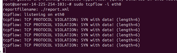 Tcpflow ghi lại nội dung thực tế của lưu lượng TCP khi truyền qua mạng