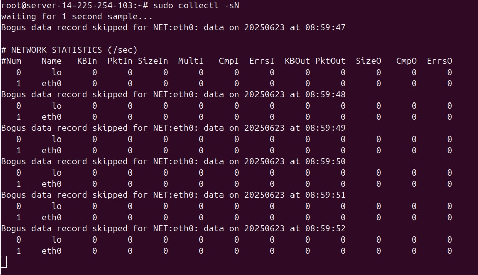 Collectl giám sát và thu thập thông tin hiệu năng hệ thống theo thời gian thực