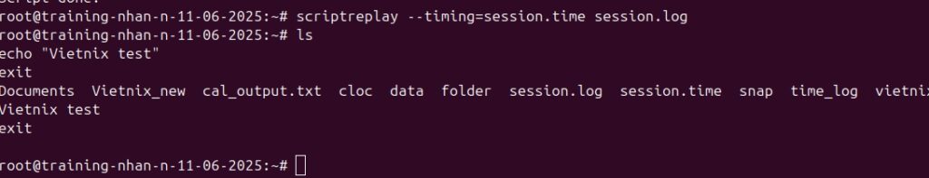 Phát lại chi tiết từng thao tác
