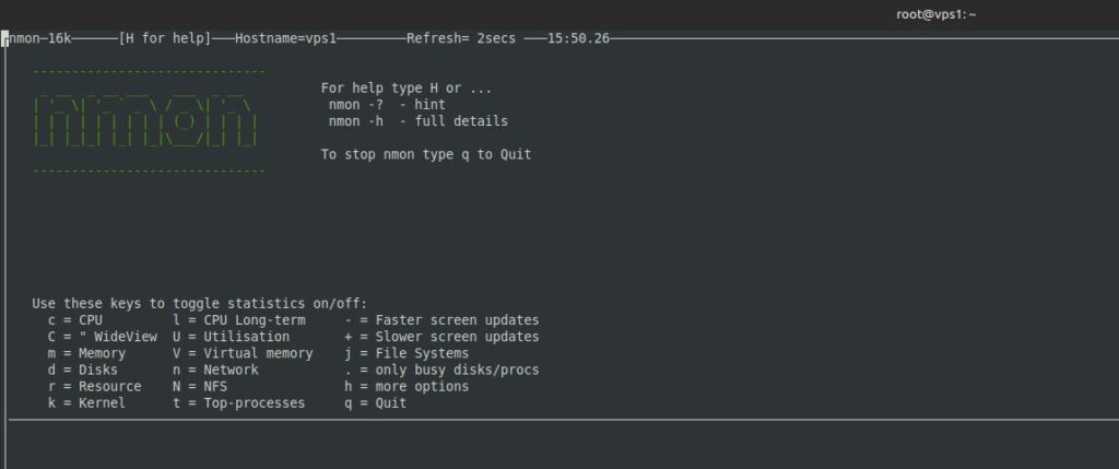 Kết quả hiển thị dữ liệu về CPU, bộ nhớ, đĩa, mạng, hệ thống tệp và tiến trình