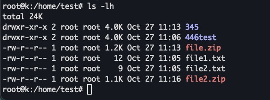 Kết quả sẽ hiển thị dung lượng theo KB, MB, GB