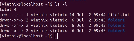 Kết quả sẽ hiển thị 7 cột thông tin