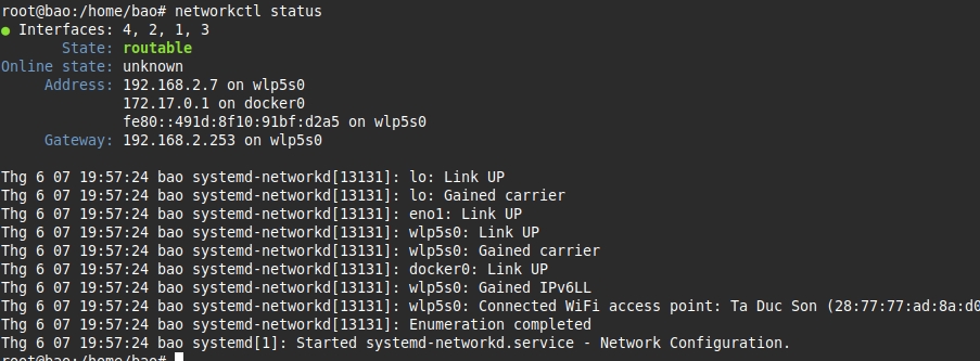 Thông tin kết nối mạng tổng quan