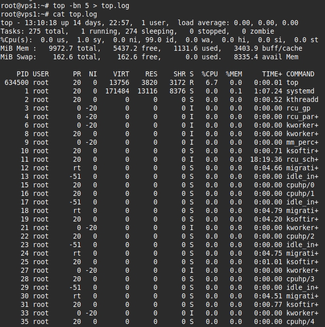 Xem nội dung của top.log