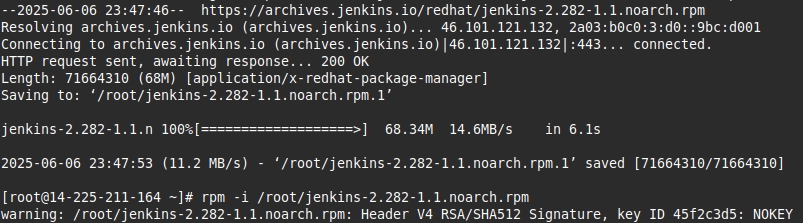 Cài đặt Jenkins bằng rpm