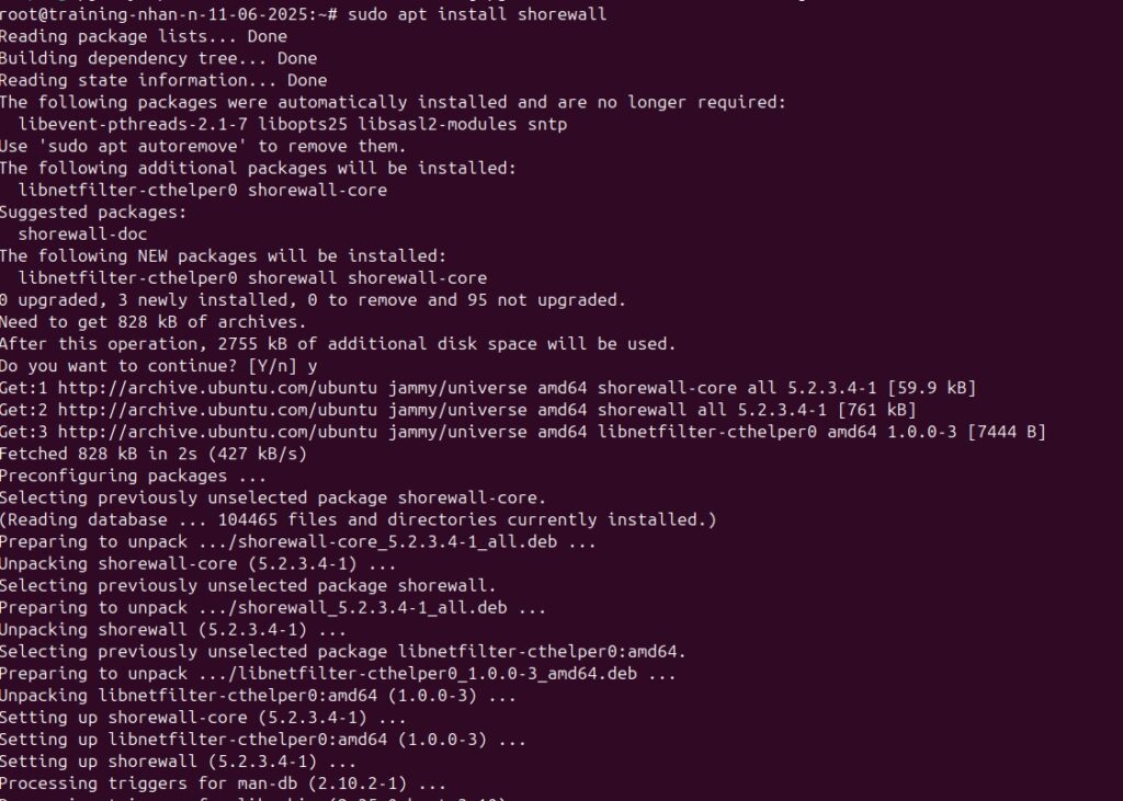 Cài đặt Shorewall trên Debian/Ubuntu