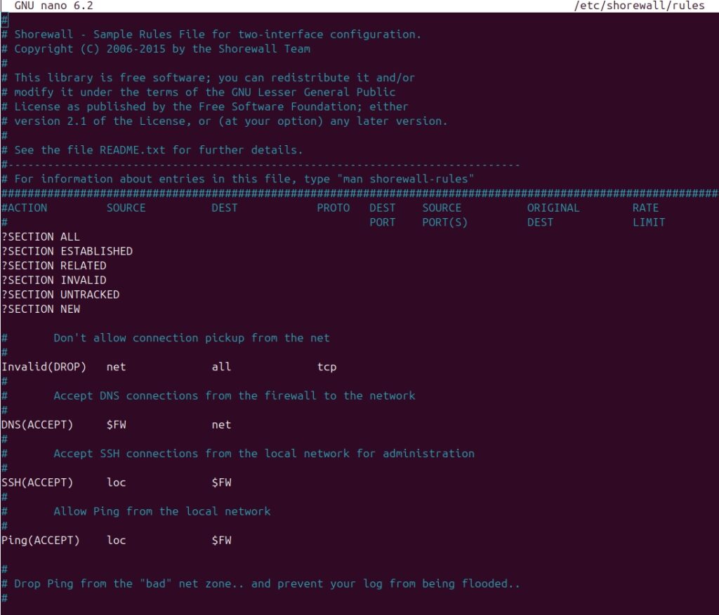 Thiết lập rule chi tiết