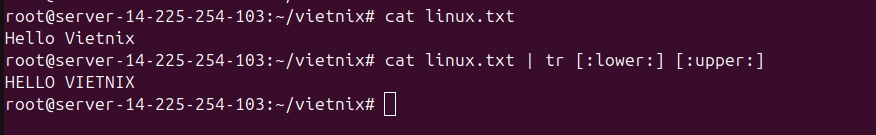 Chuyển đổi chữ thường sang chữ hoa