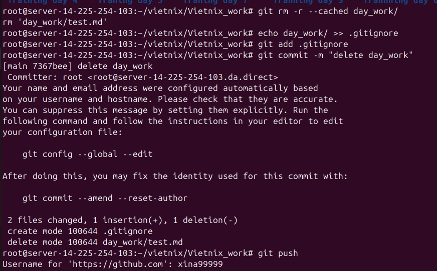 Xóa thư mục khỏi Git và ignore vĩnh viễn