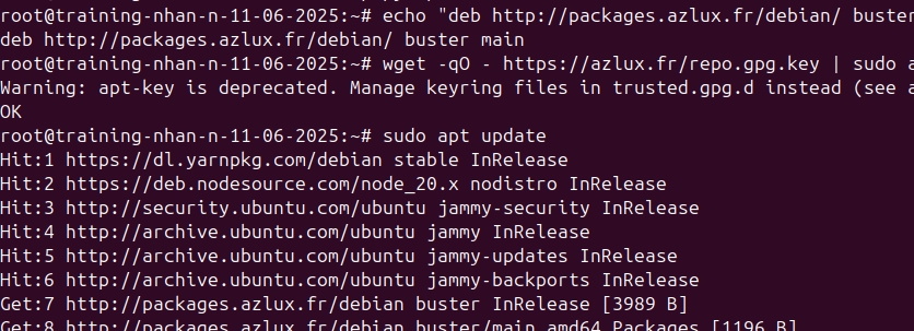 Cài đặt qua Repository chính thức