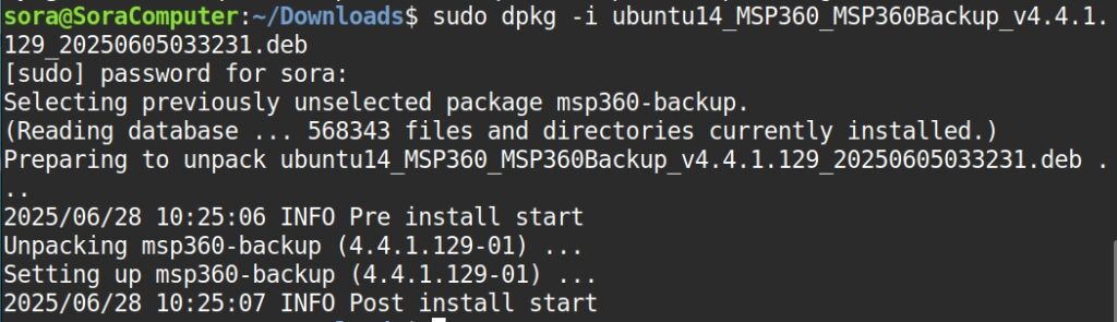 Cài CloudBerry Backup trên hệ điều hành Ubuntu/Debian