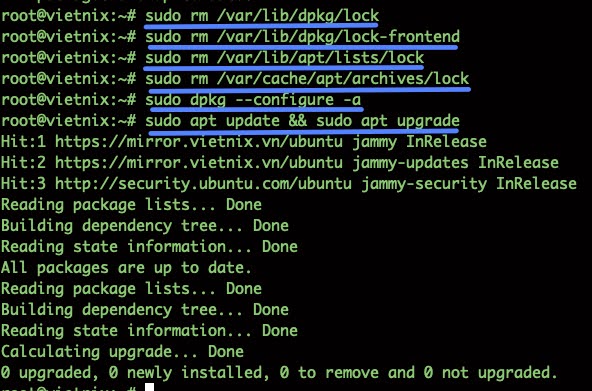 Xóa thủ công các tệp khóa