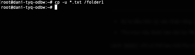 chỉ sao chép các file có nội dung mới hơn so với đích