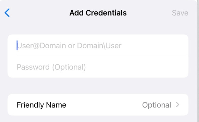 Bạn có thể chọn thêm thông tin truy cập (Username, Password) khi yêu cầu hoặc thêm trực tiếp luôn.