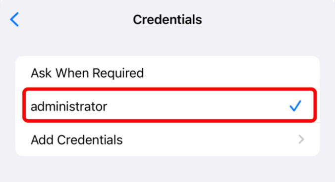 Tick chọn administrator