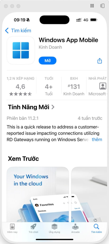 ạn cần cài đặt và mở ứng dụng