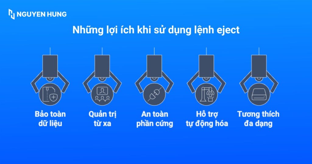 Những lợi ích khi sử dụng lệnh eject