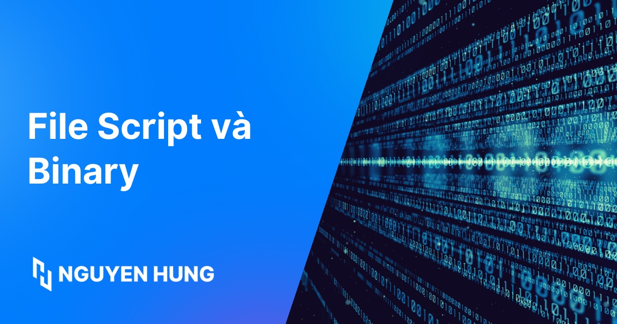 Sự khác nhau giữa file Script và Binary