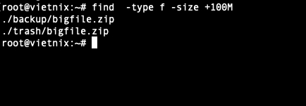 Tìm file có kích thước lớn hơn 100MB khi dọn ổ cứng