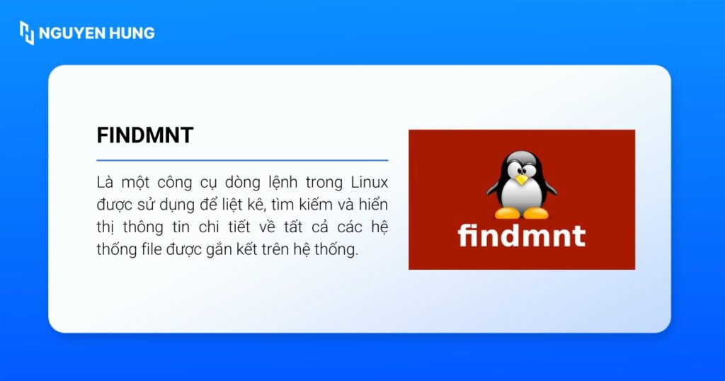 findmnt cung cấp khả năng tìm kiếm linh hoạt