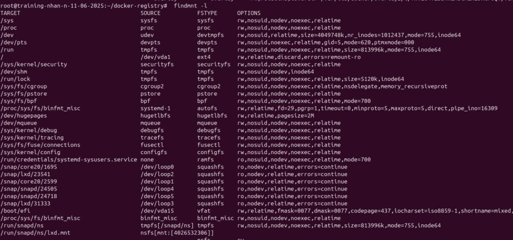 Các thông tin sẽ được liệt kê thẳng hàng