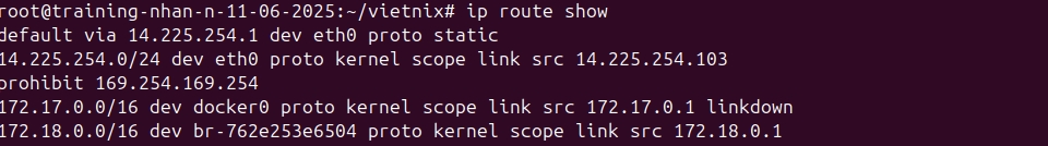 ip route show có nhiều ưu điểm