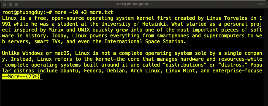 Bắt đầu đọc từ vị trí chỉ định
