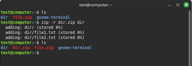 Nén toàn bộ một thư mục