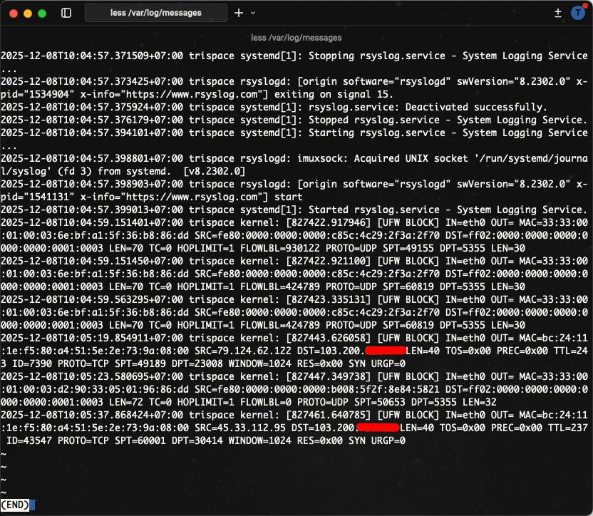Theo dõi log realtime và tạm dừng để phân tích