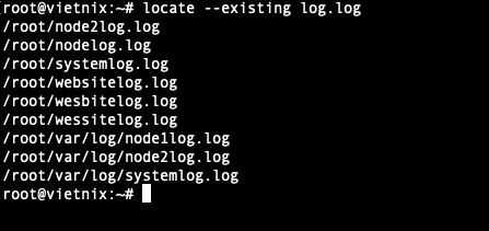 Kết quả chỉ hiển thị file còn tồn tại
