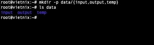 Tạo hàng loạt thư mục