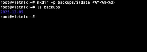 Tự động hóa Backup theo thời gian