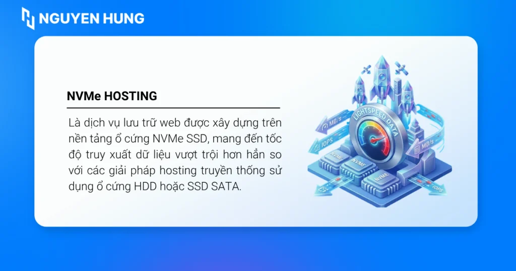 NVMe hosting là gì? Hiểu đơn giản về công nghệ NVMe