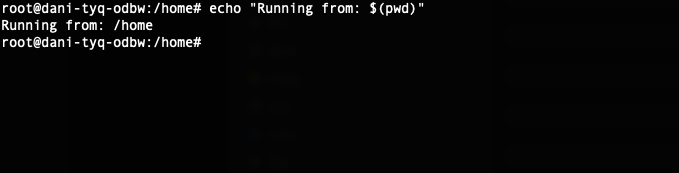 Nhúng pwd vào log khi chạy script để ghi nhật ký hoạt động