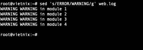 Thay thế tất cả từ trong dòng