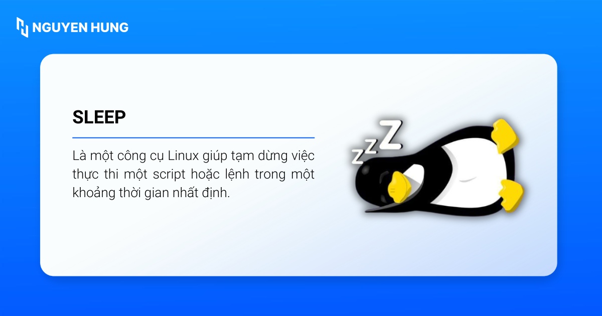 Sleep Linux Cách sử dụng lệnh Sleep Linux để tạm dừng tiến trình hiệu quả