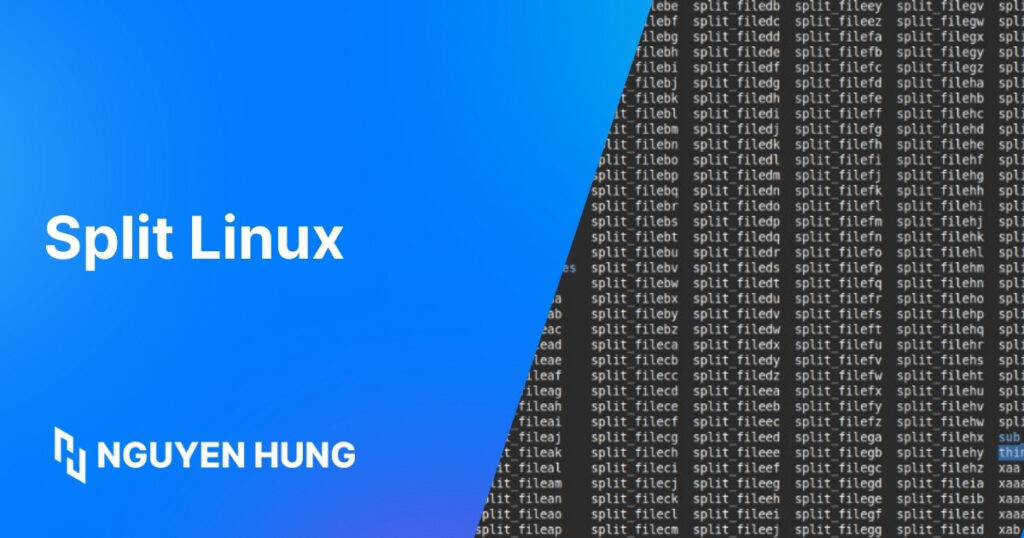 Hướng dẫn sử lệnh split trong Linux chi tiết kèm ví dụ thực tế