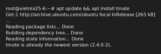 Cài đặt thành công