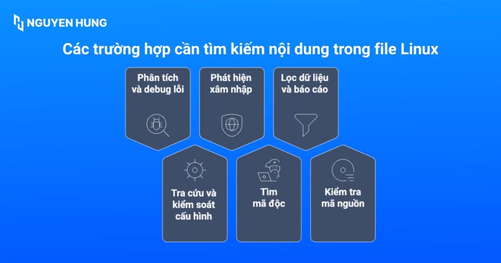 Trường hợp cần tìm kiếm nội dung trong file Linux