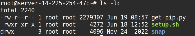 Lệnh ls -lc hiển thị ctime