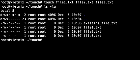 Tạo hàng loạt file cho project