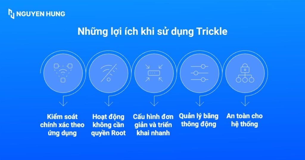 Những lợi ích khi sử dụng Trickle