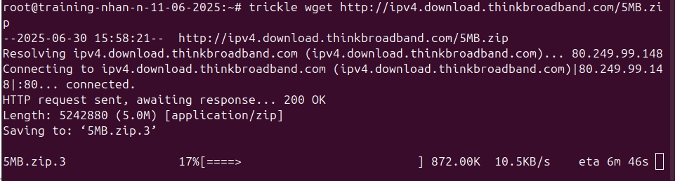 Tốc độ tải bị giới hạn ở mức rất thấp