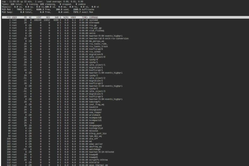 mở một bảng giám sát hệ thống