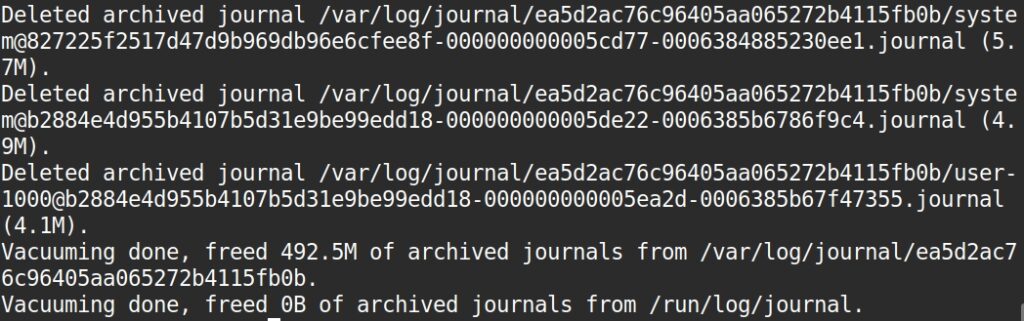 Tối ưu hóa Journal Logs