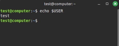 gọi tên người dùng hiện tại thông qua biến hệ thống